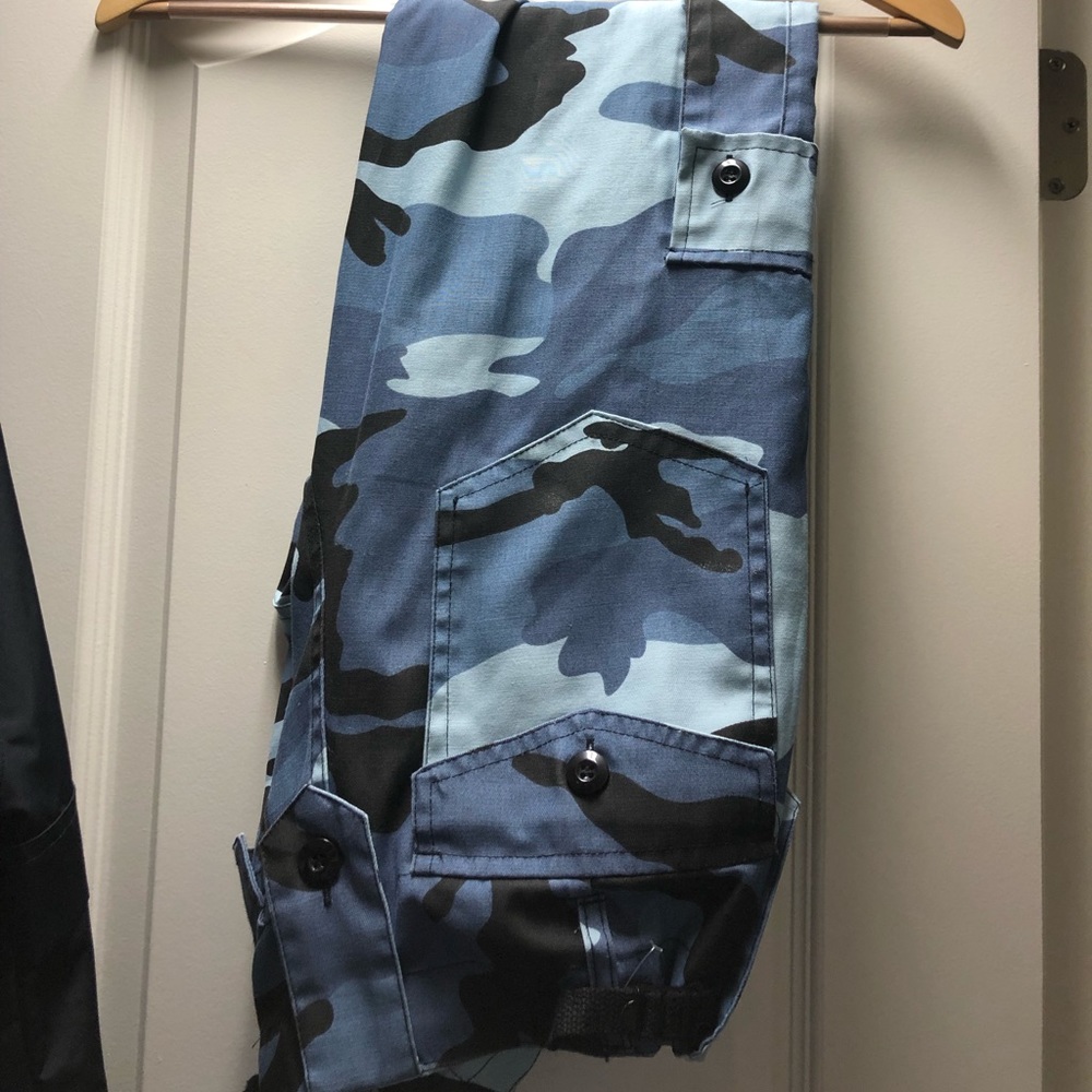 Urban Renewal Vintage Colorful Camo Pants- Blue